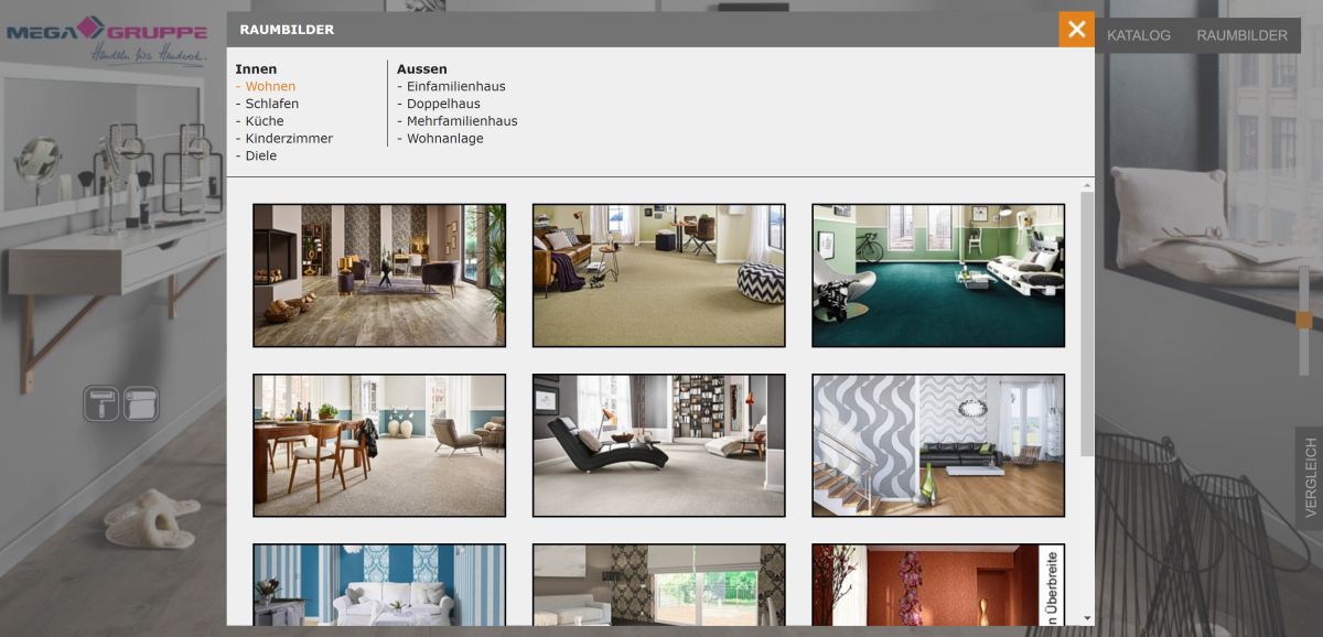 Raumplaner von vielen Böden