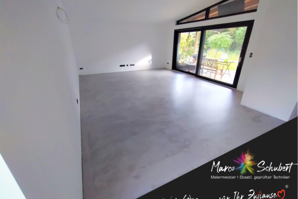 Sie sehen einen fugenlosen Boden