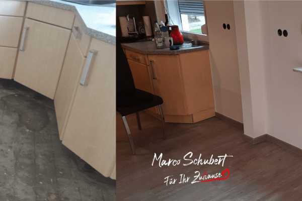 Bodensanierung alter Holzdielen mit Vinylbelag