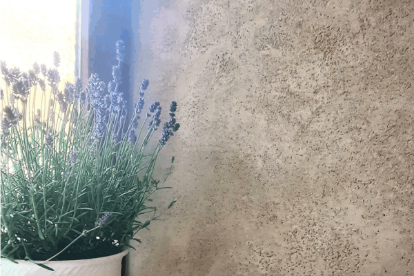 Sie sehen einen Wandausschnitt eines fugenloses Bades